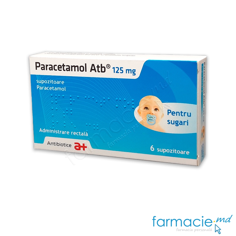 Paracetamol Atb® supozitoare 125mg N3x2 Antibiotice