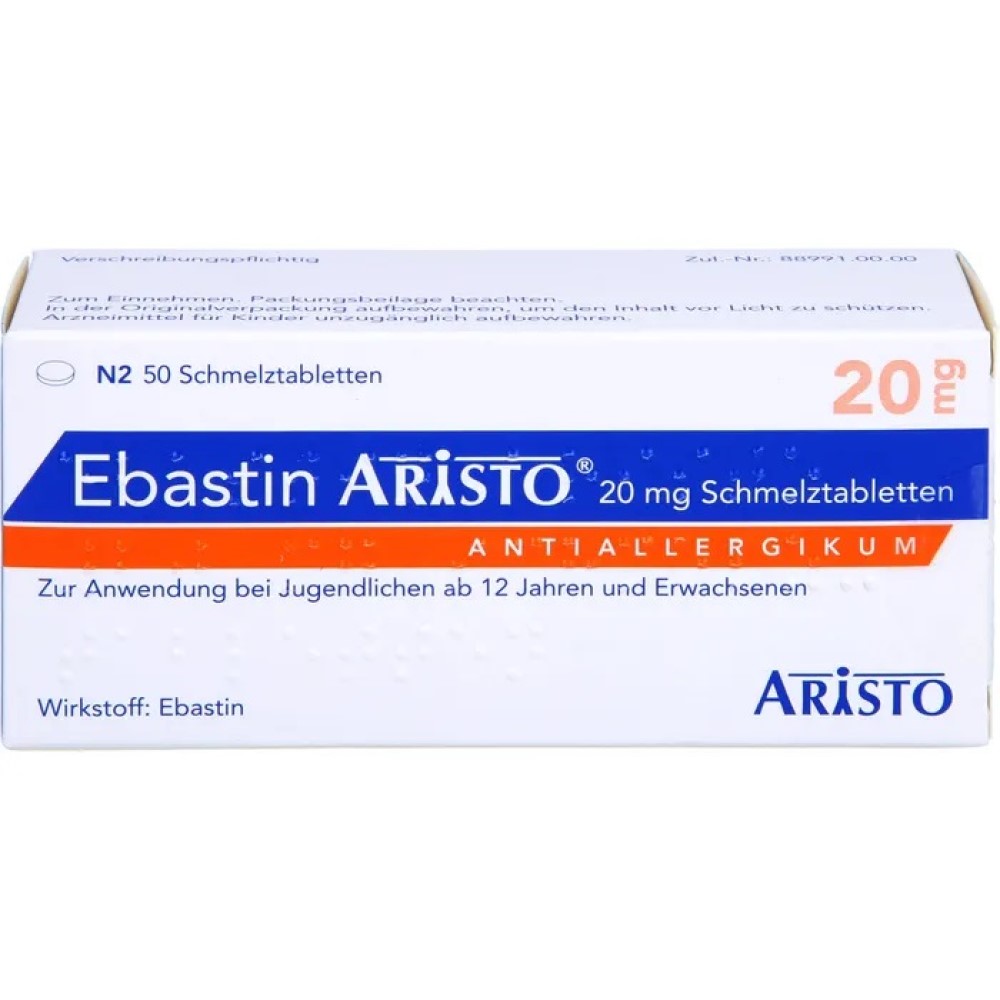 Ebastin Aristo comp. orodisper. 20mg N10x2