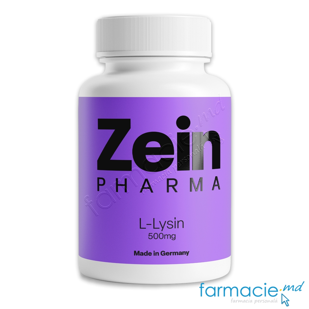 L-Lysin 500mg (herpes, imunitate, oase, muschi) caps. N90 ZeinPharma