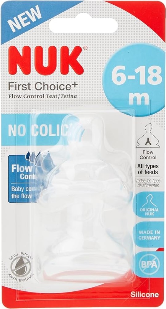 NUK Tetina silicon FC flux variabil 6-18luni N2