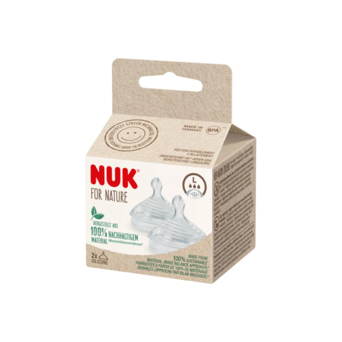 NUK Tetina silicon Nature terci 6-18luni (L) N2