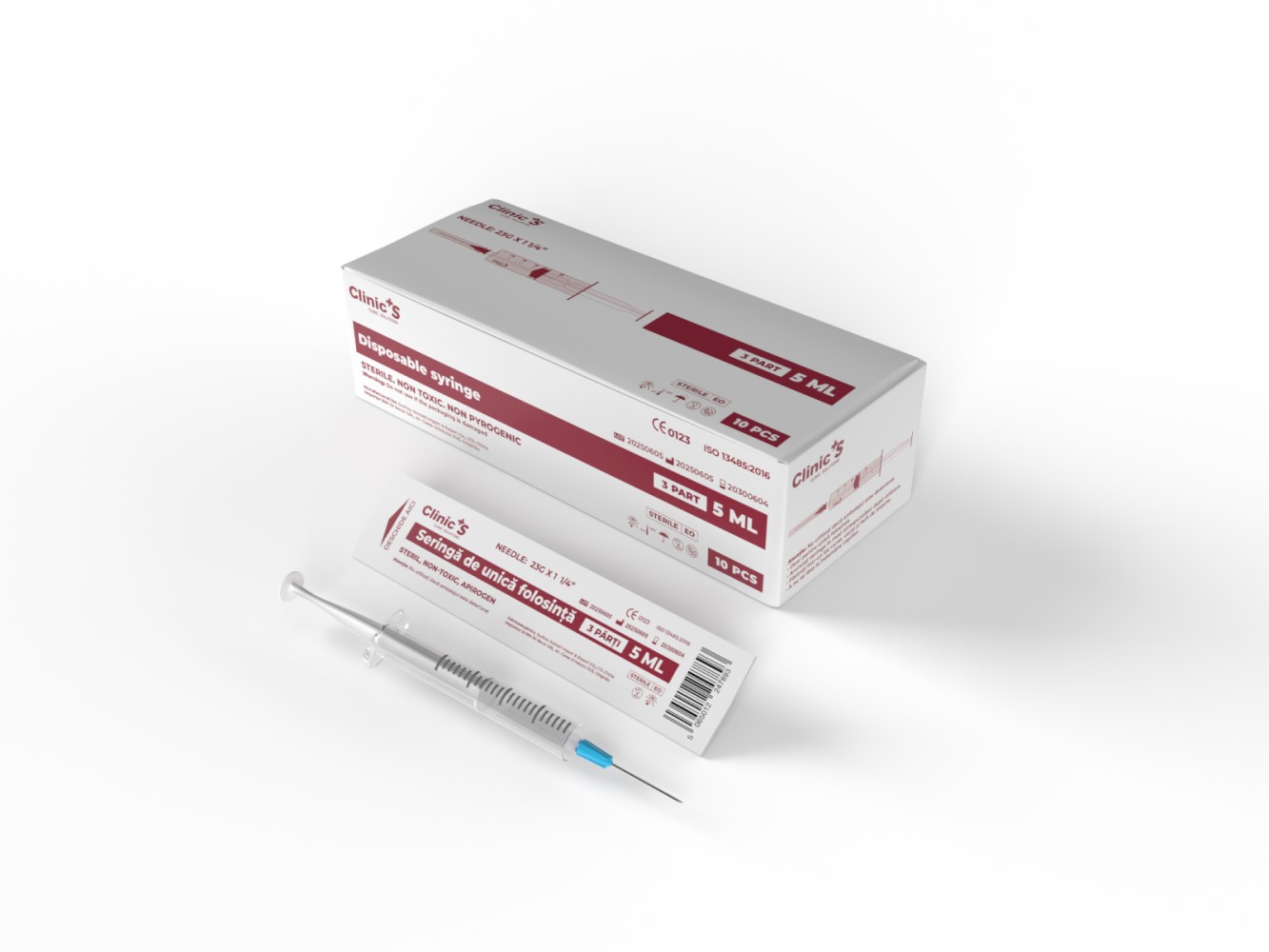 Seringi 5ml 23G N10 Clinic'S