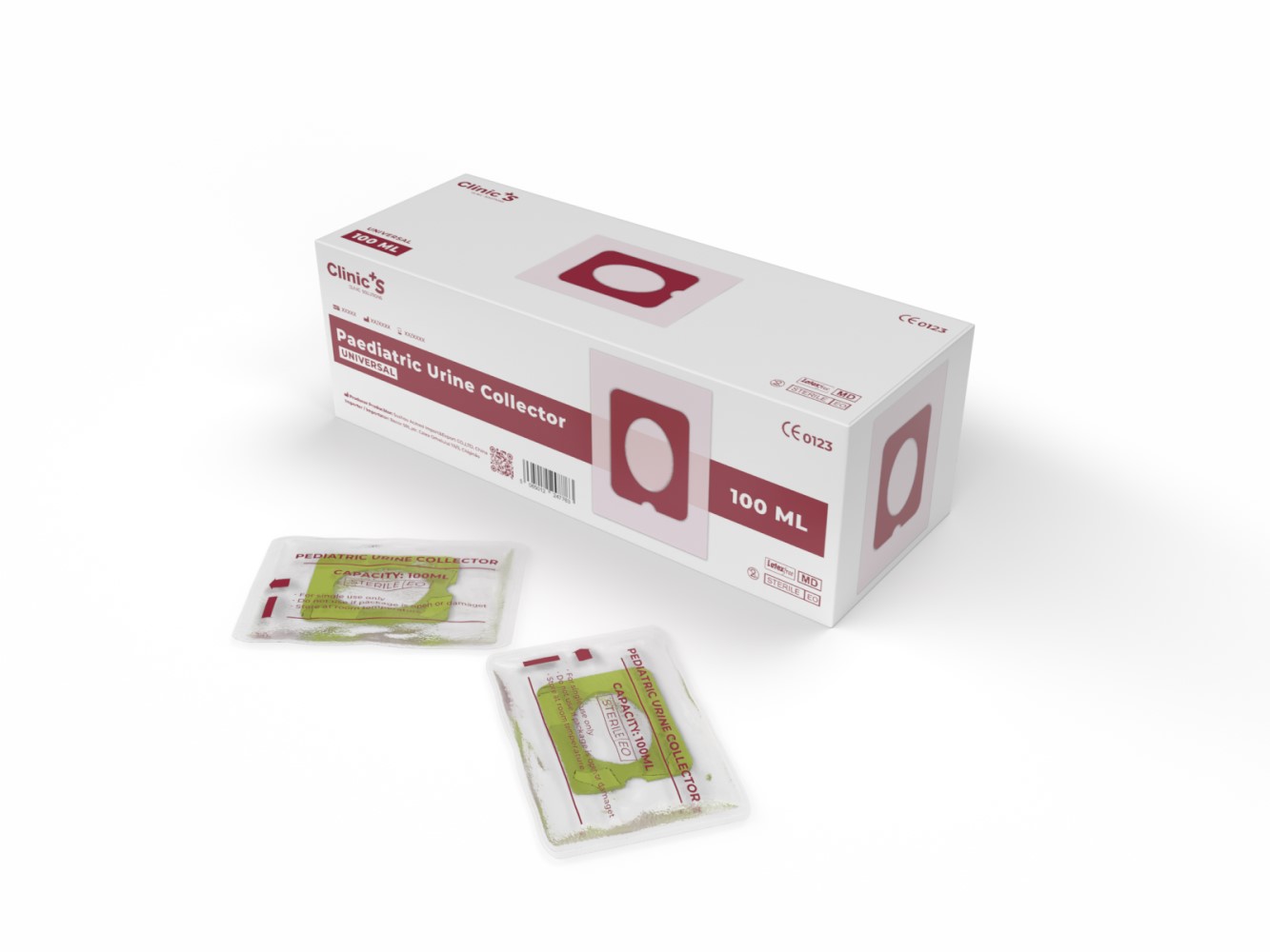 Pungi urina pediatrice sterile 100ml N1 Clinic'S