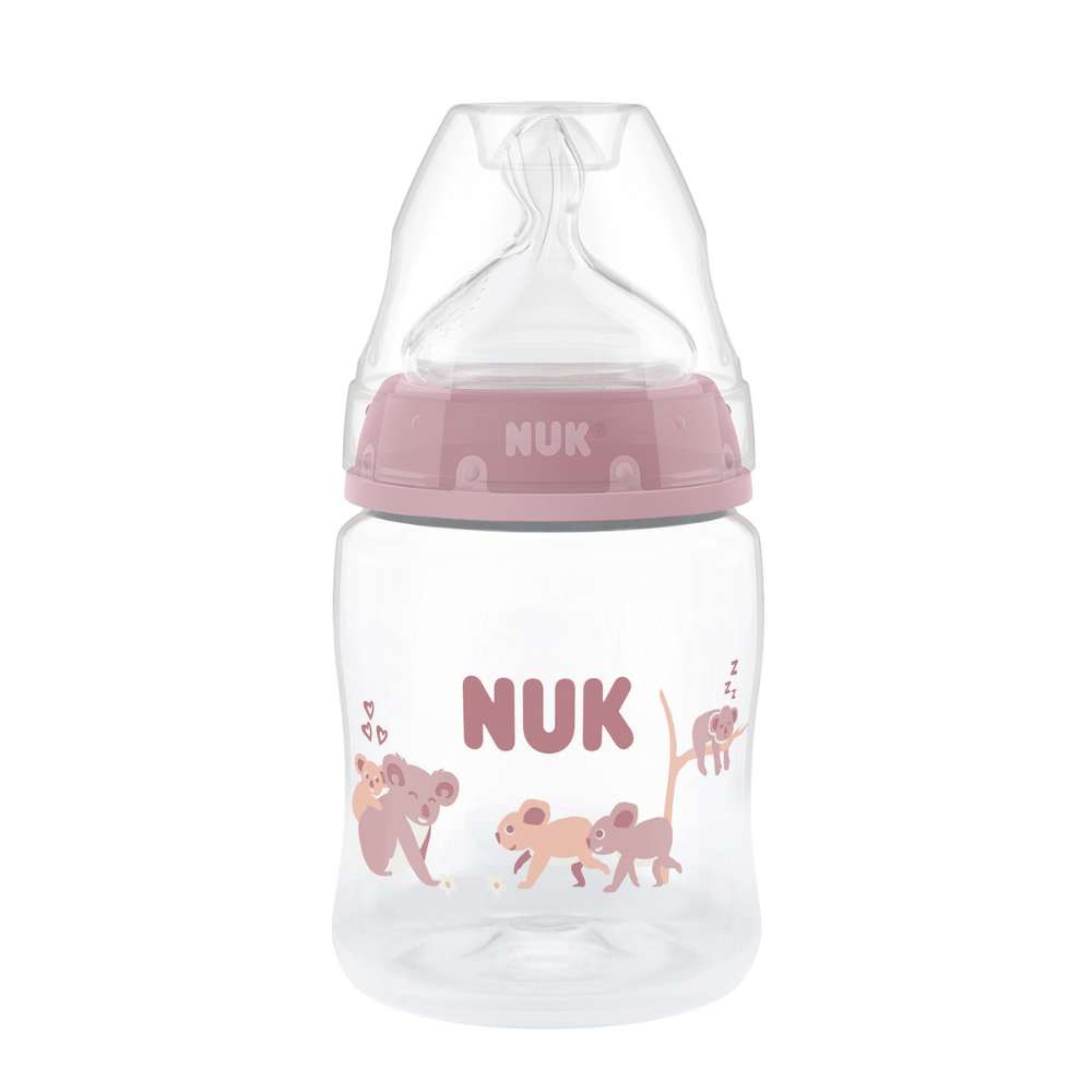 NUK Sticluta First Choice plastic 150ml + tetina silicon (S) (0+luni)