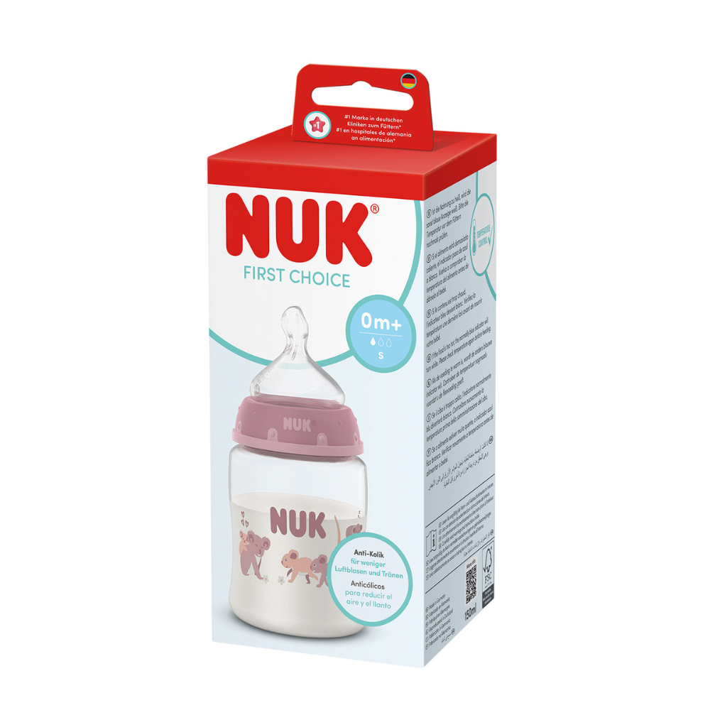 NUK Sticluta First Choice plastic 150ml + tetina silicon (S) (0+luni)