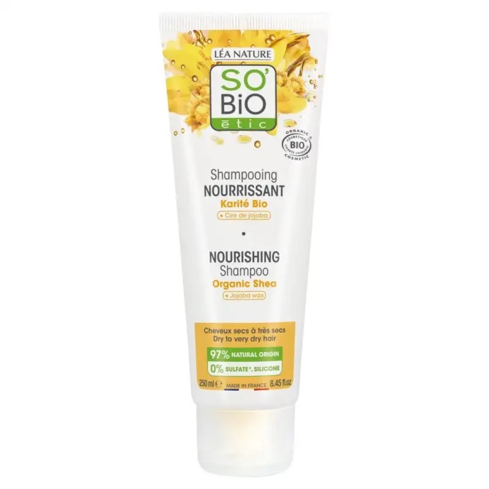 So Bio Sampon Hranitor, unt de karite si ceramide de argan 250ml