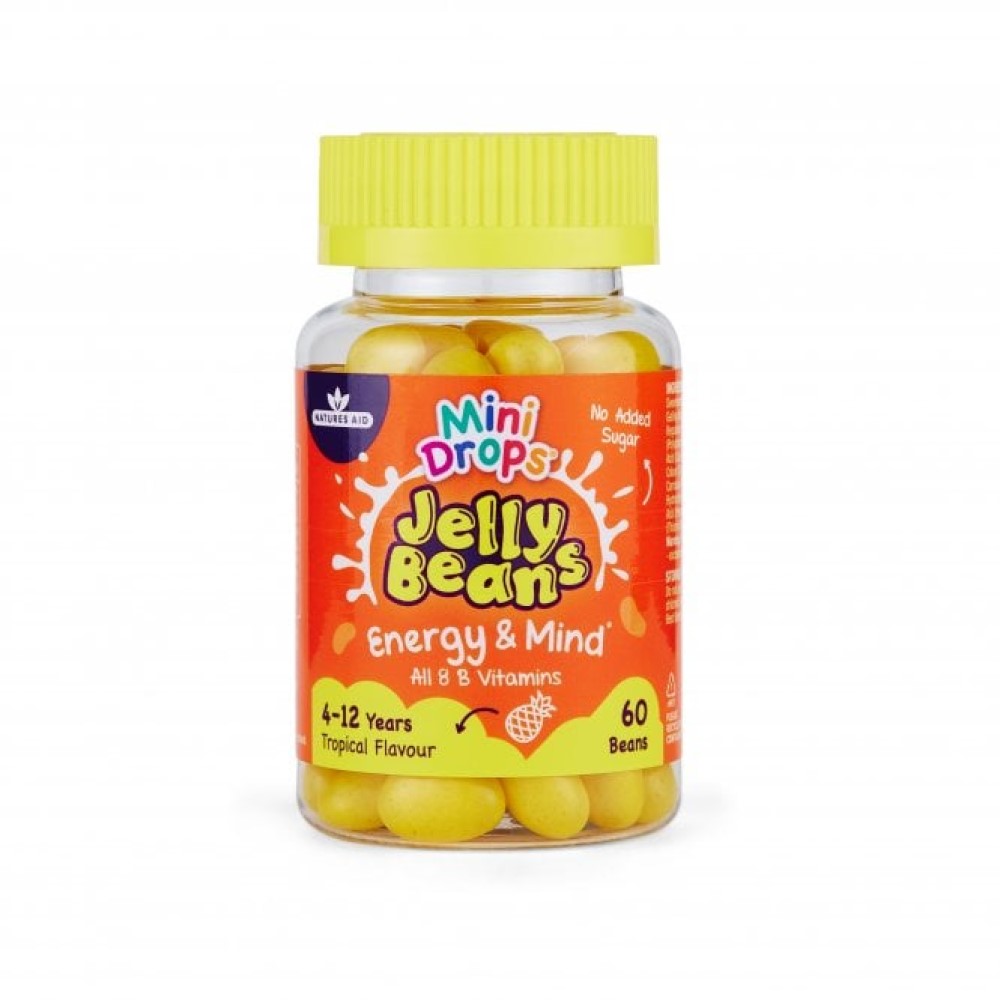Jelly Beans Energie si Minte B complex draje N60 (4-12ani) Natures Aid