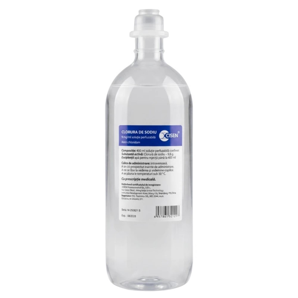 Natriu clorid sol.perf.9mg/ml 400ml N1 Cisen-China