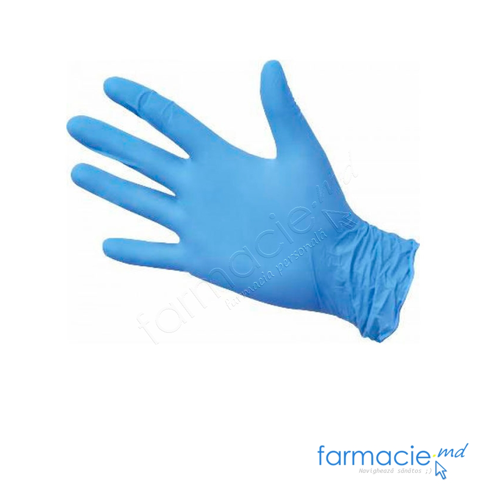 Manusi nesterile nitril Protection fara talc Large Med'S