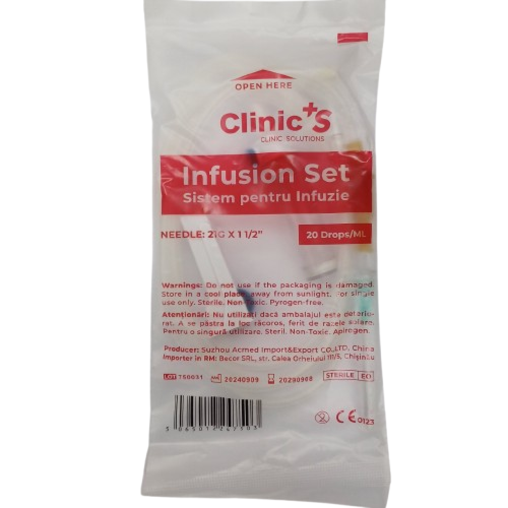 Sisteme infuzie cu ac Clinic'S 21G