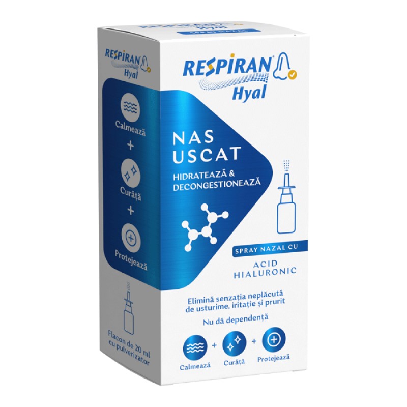 Respiran Hyal spray nasal (1 an+) (acid hyaluronic ,dexpantenol,aloe ...
