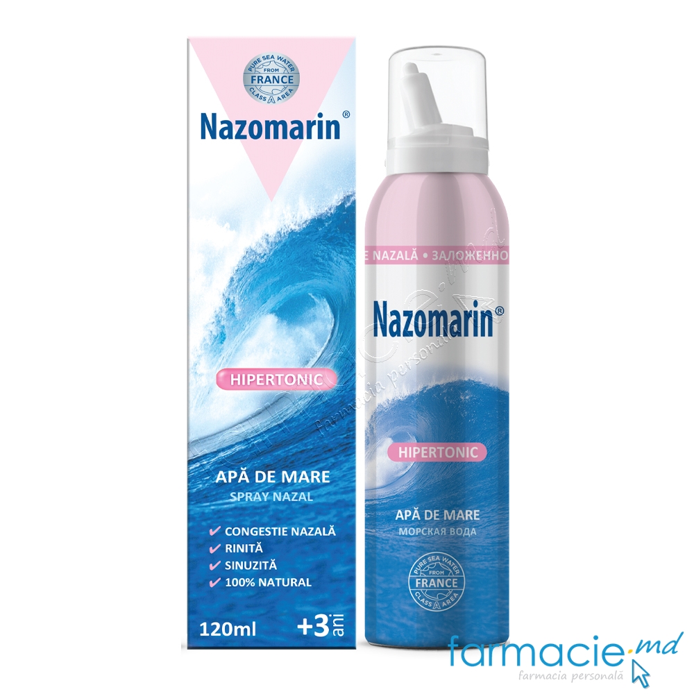 Nazomarin Hipertonic spray 120ml (TVA 8%) Top-Pharma