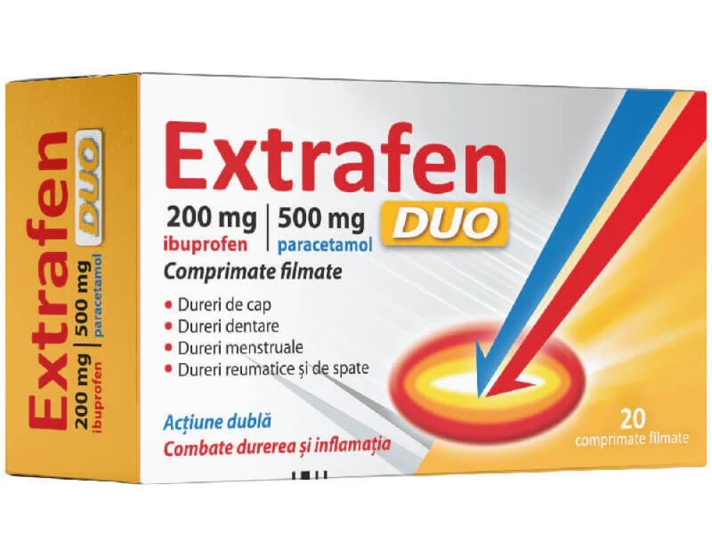 Extrafen DUO comp. filmate 500 mg/200 mg N10x2 Top-Pharma