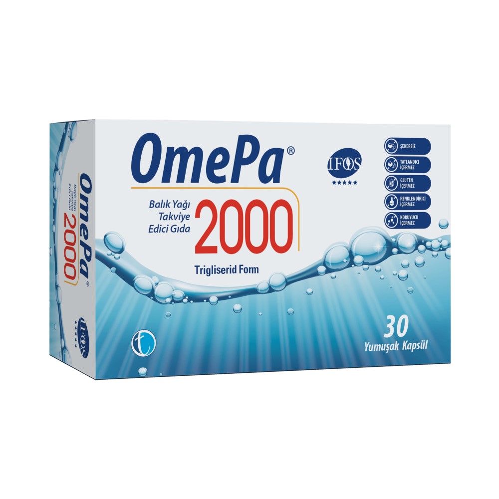 OMEPA Omega 3 2000mg Ulei Peste caps.gelatin.N30 Cardio Tab Ilac