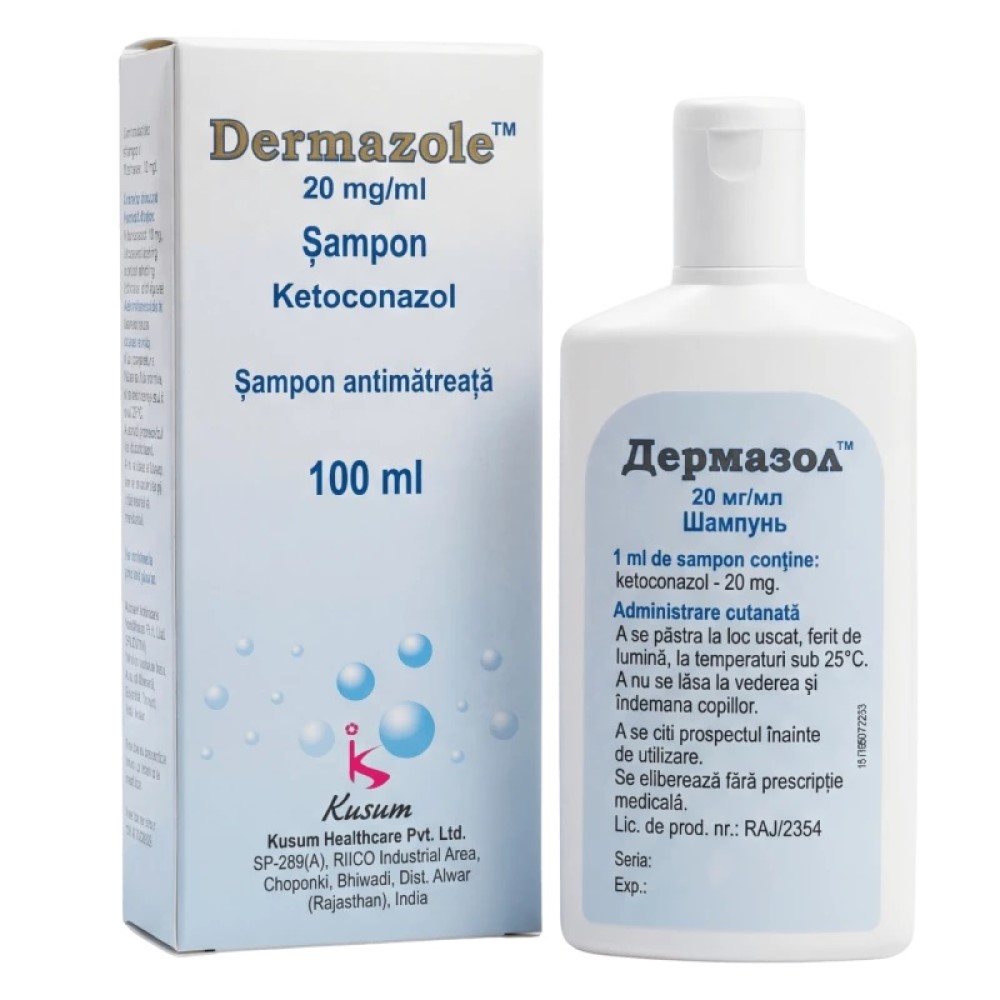 Dermazole™ sampon 20mg/ml 100ml N1 (TVA8%) Kusum