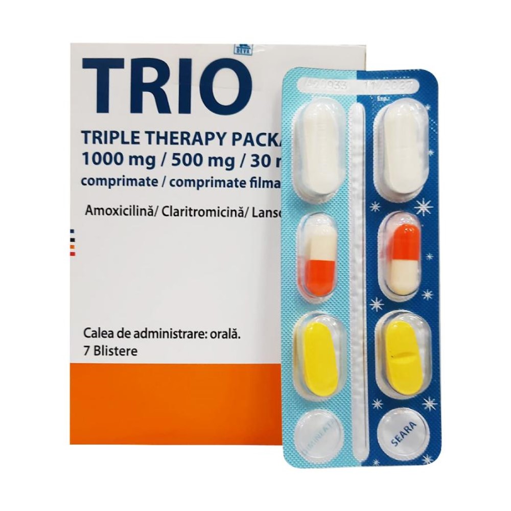 Trio Thriple Therapy Package comp.film.500mg/30mg/1000mg N6x7 Deva