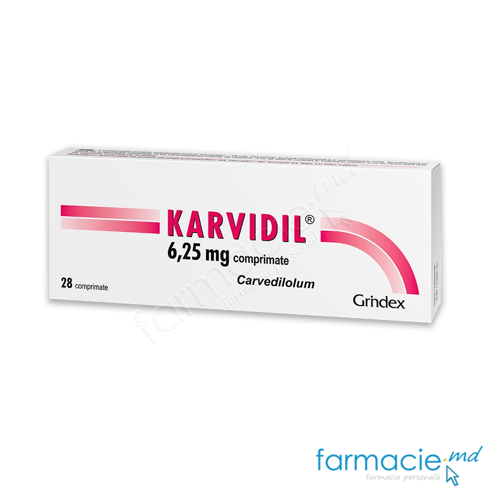 Karvidil comp. 6.25mg N14x2 Grindex