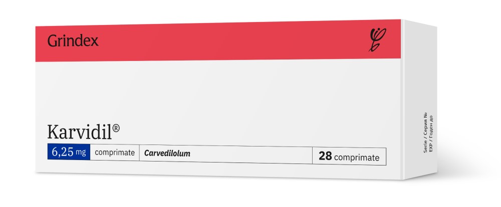 Karvidil comp. 6.25mg N14x2 Grindex