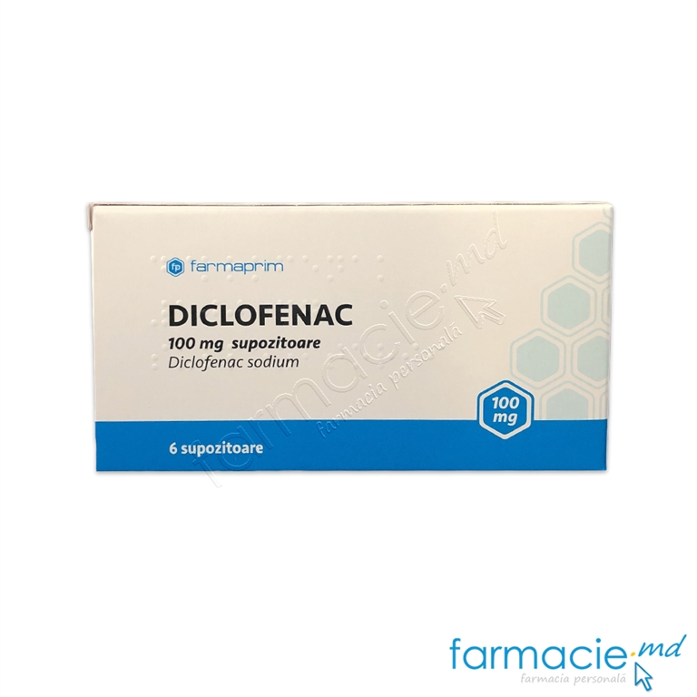 Diclofenac supozitoare 100mg N6 Farmaprim