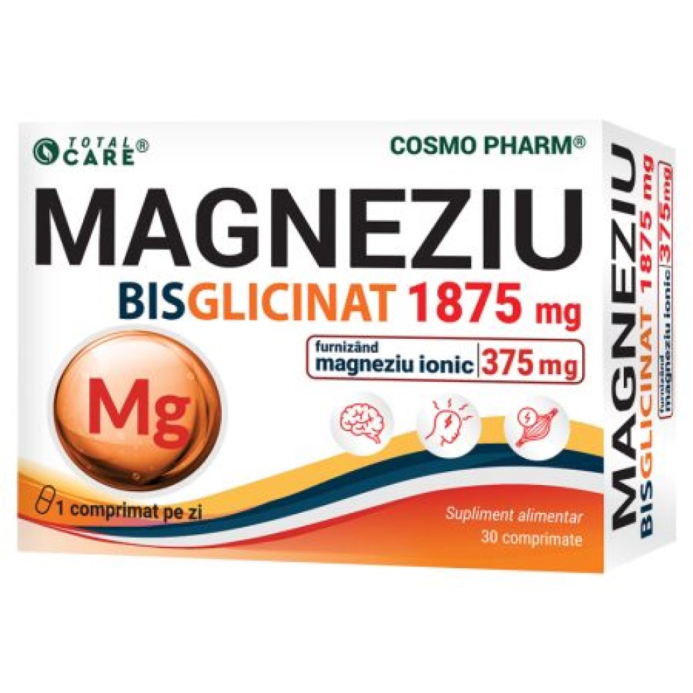 Magneziu Bisglicinat 1875mg comp. N30 Cosmo Pharm