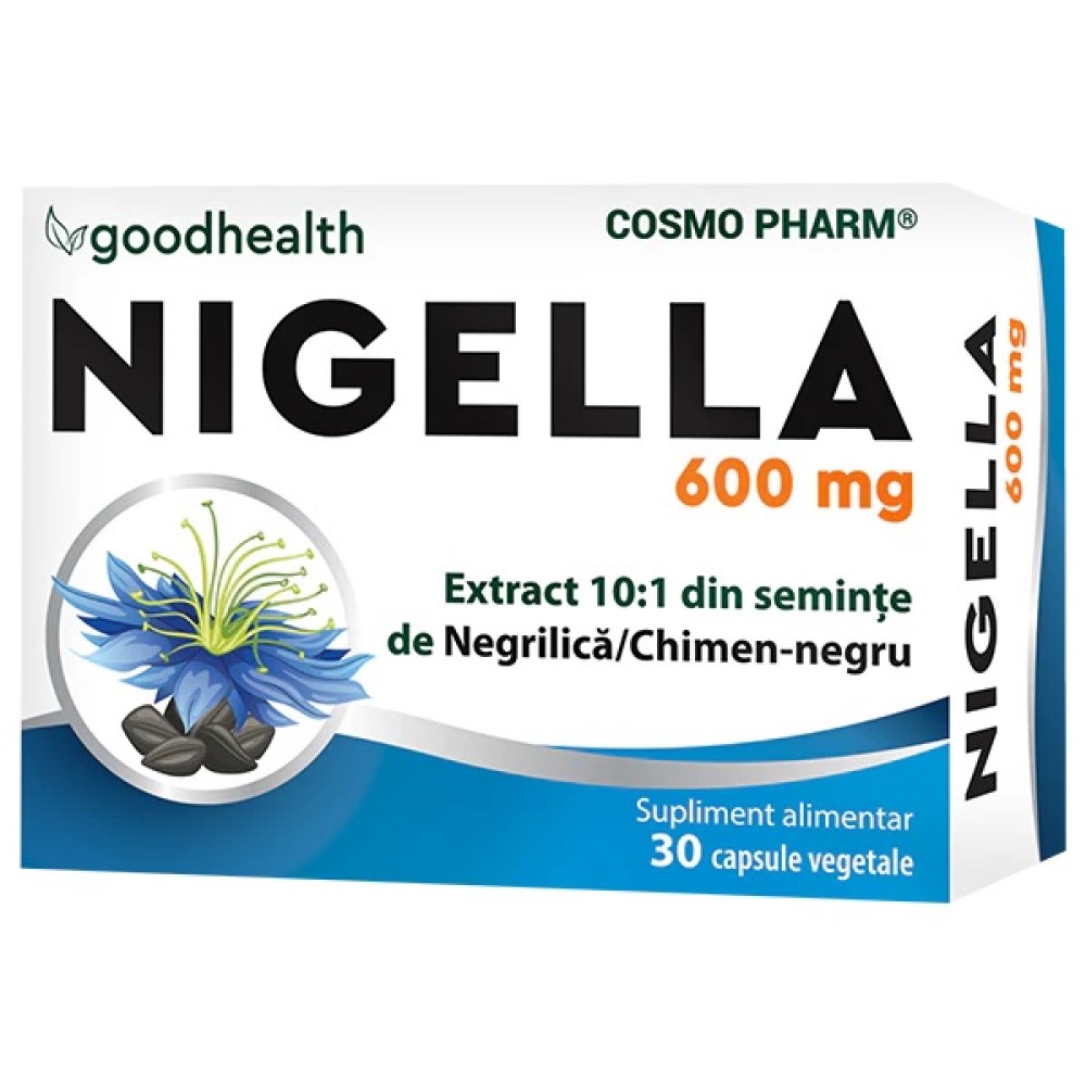 Nigella Chimen-negru 600mg caps.veg. N30 Cosmo Pharm