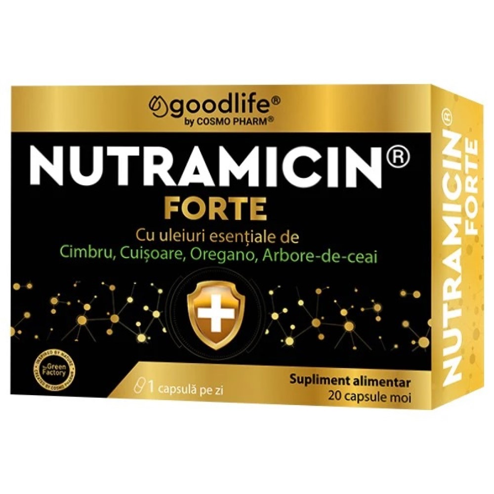 Nutramicin Forte (Antimicrobian puternic) caps. N20 Cosmo Pharm