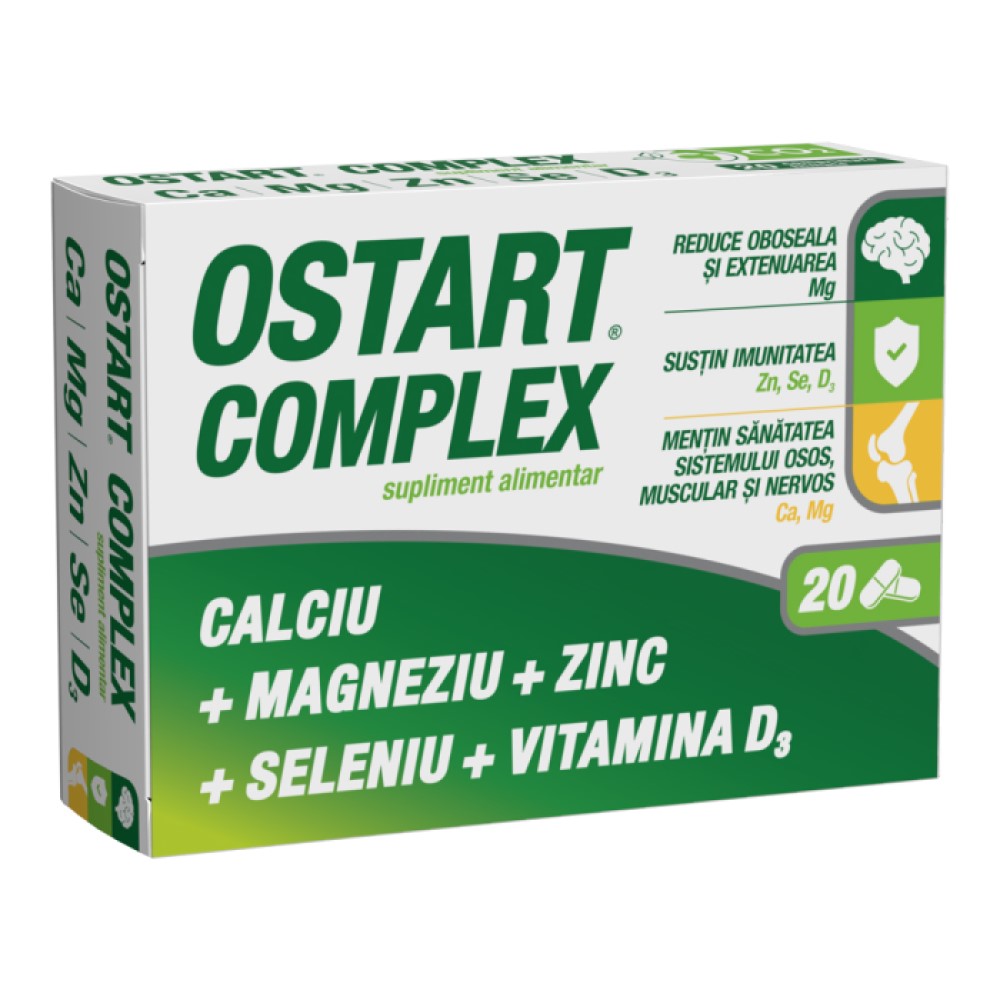 Ostart Complex Ca+Zn+Mg+Se+D3 comp.film. N20 Fiterman