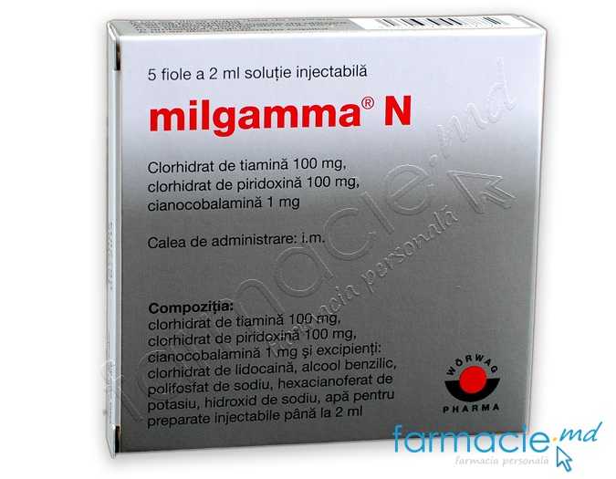Milgamma® N sol.inj.1mg/100mg/100mg 2ml N5 Worwag