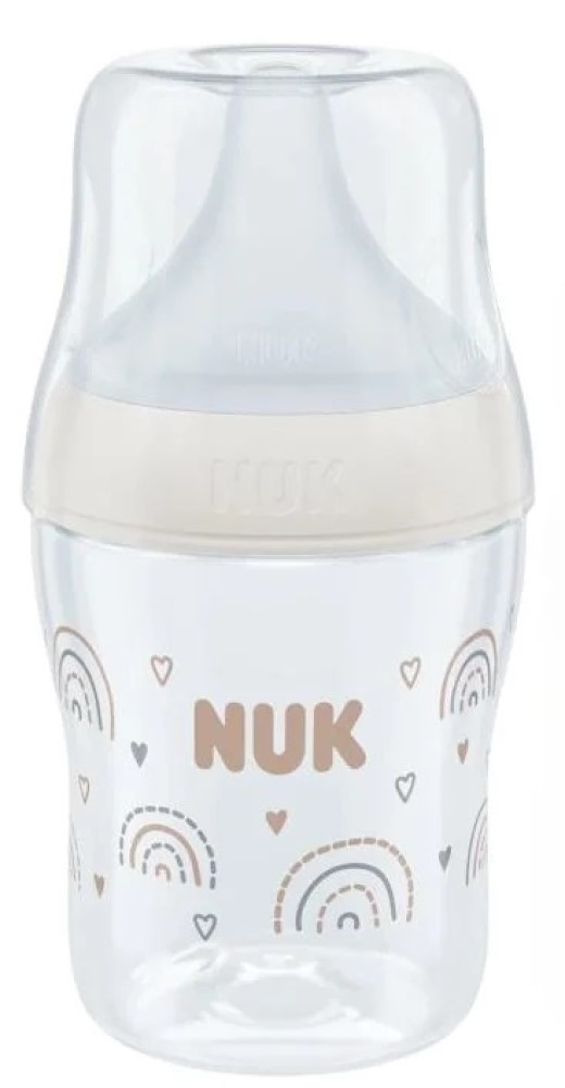 NUK Sticluta PM sticla 120ml+tetina silicon (0+ luni) (S)