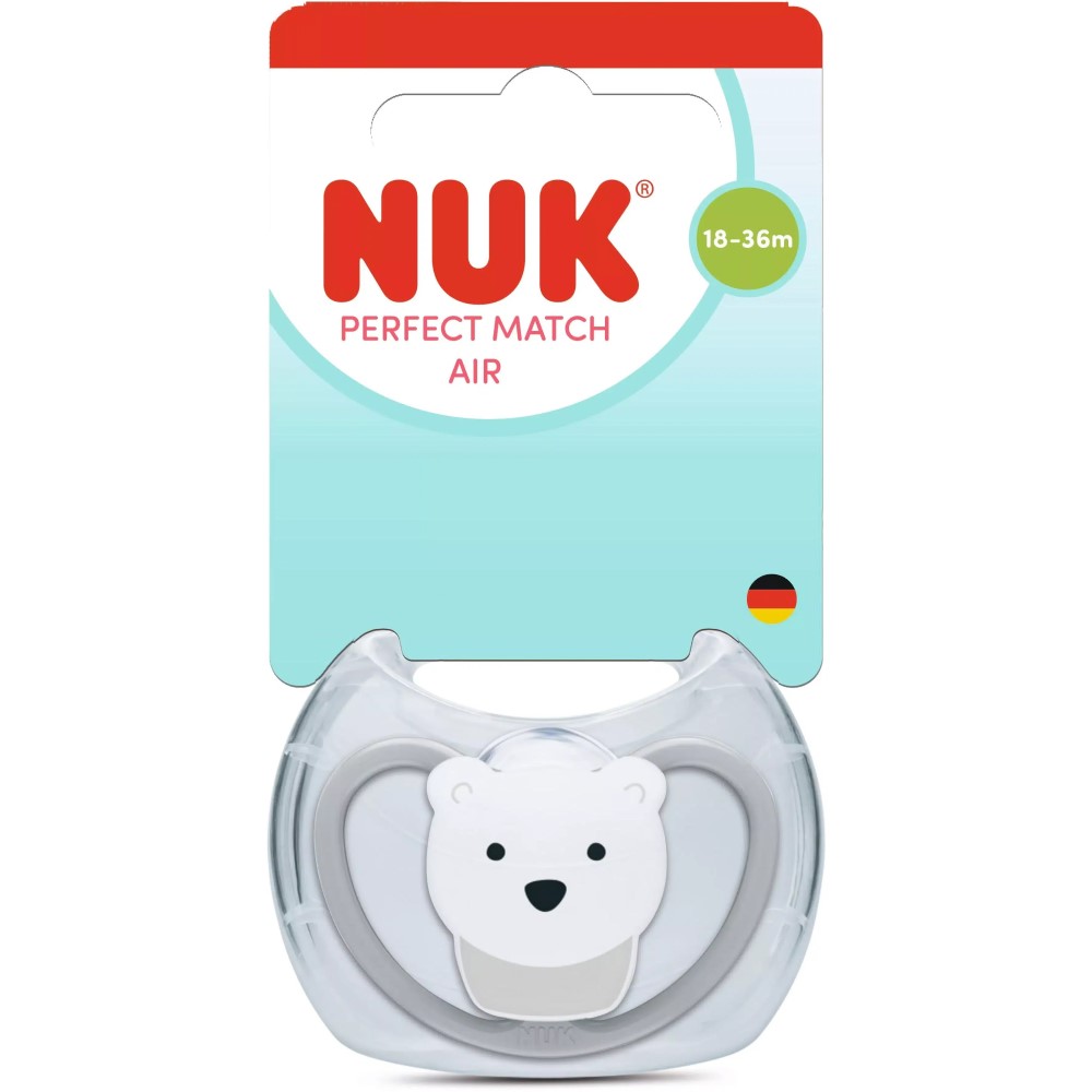 NUK suzeta silicon Perfect Match Air 18 luni +