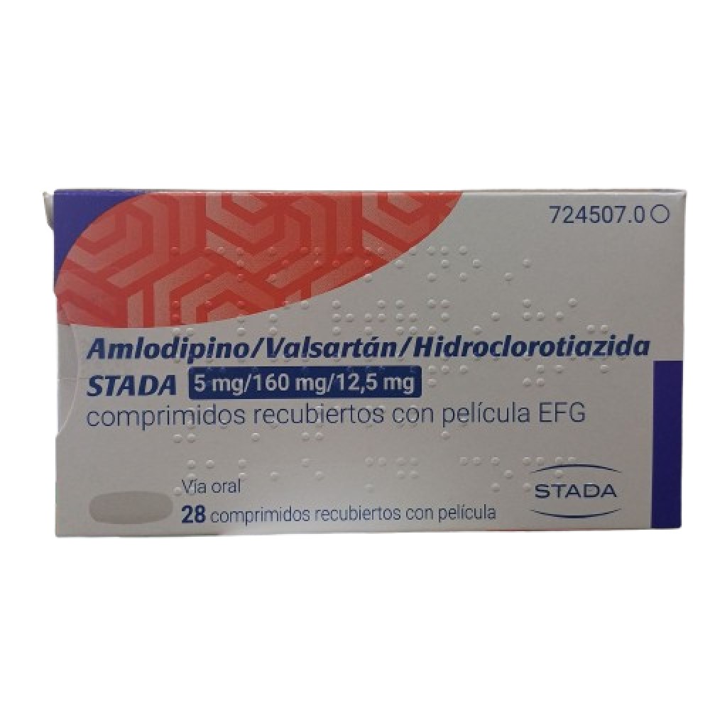 Amlodipino/Valsartan/Hidroclorotiazida comp.film.5mg/160mg/12,5mg N14x2 STADA