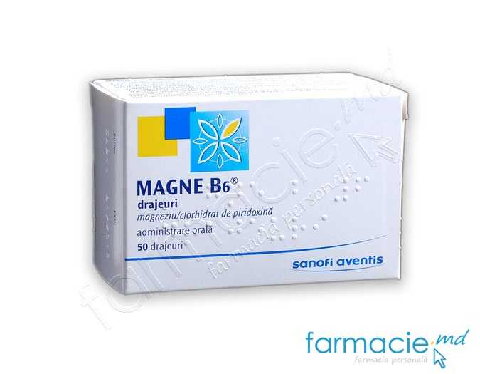 Magne B6® drajeuri 470mg/5mg N10x5 Opella