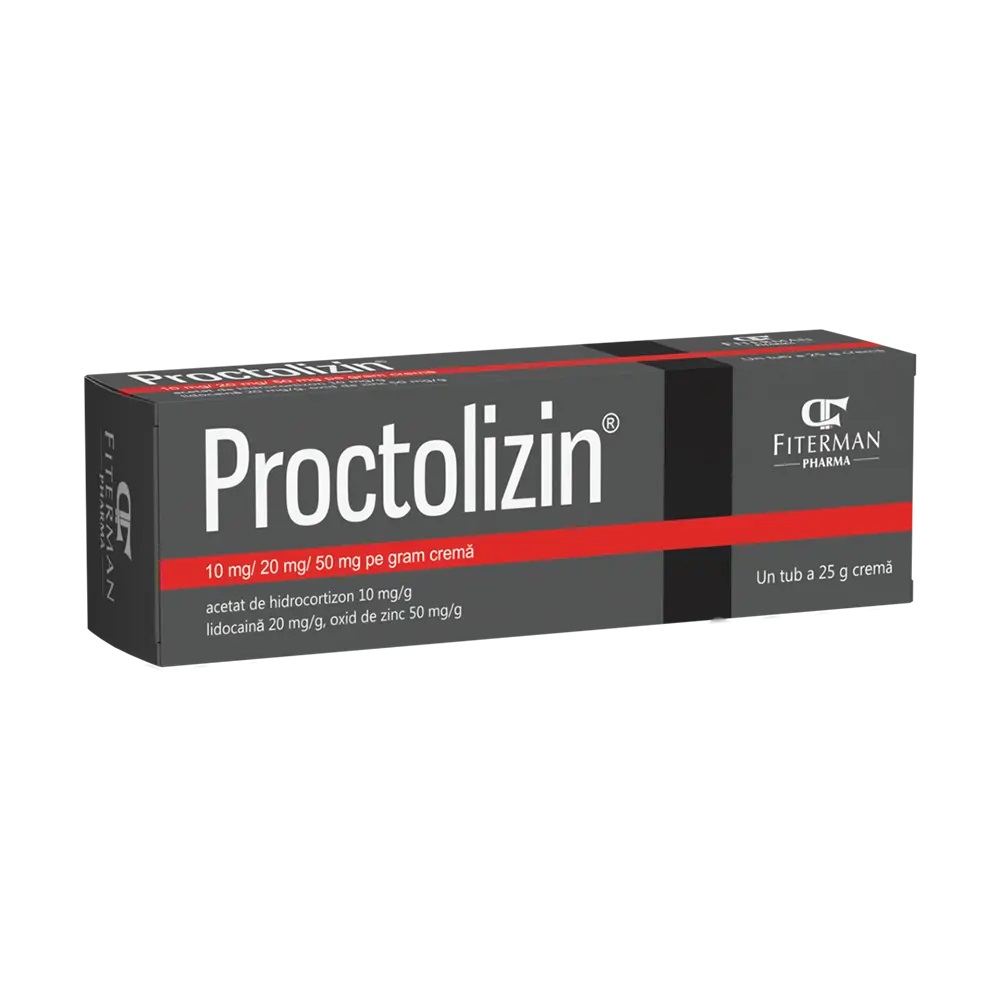 Proctolizin® crema antihemoroidala10mg/20mg/50mg/g 25g N1 Fiterman