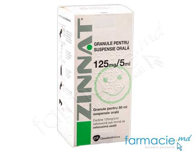 Zinnat® gran./susp.orala 125mg/5ml 50ml N1 Sandoz