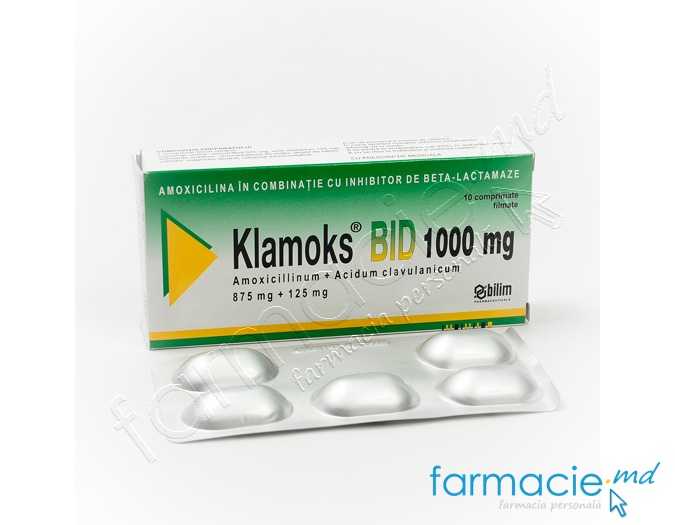 Klamoks® BID 1000mg comp.film.875mg/125mg N5x2 Bilim Ilac