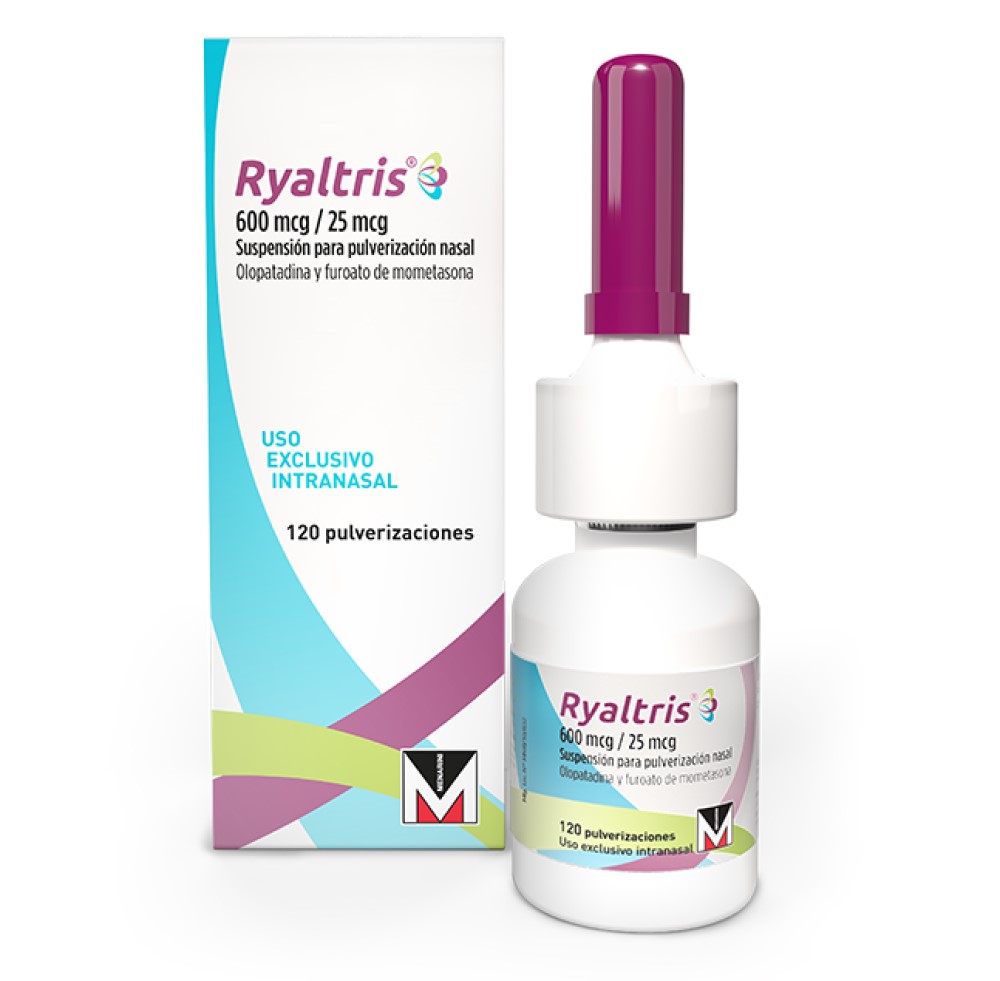 Ryaltris spray nazal, suspensie 600 mcg/25 mcg/doză 56doze N1 Glenmark