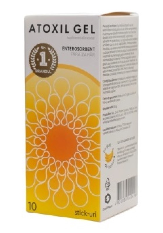 Atoxil GEL plic 20g N10 (banana) Orisil-Pharm