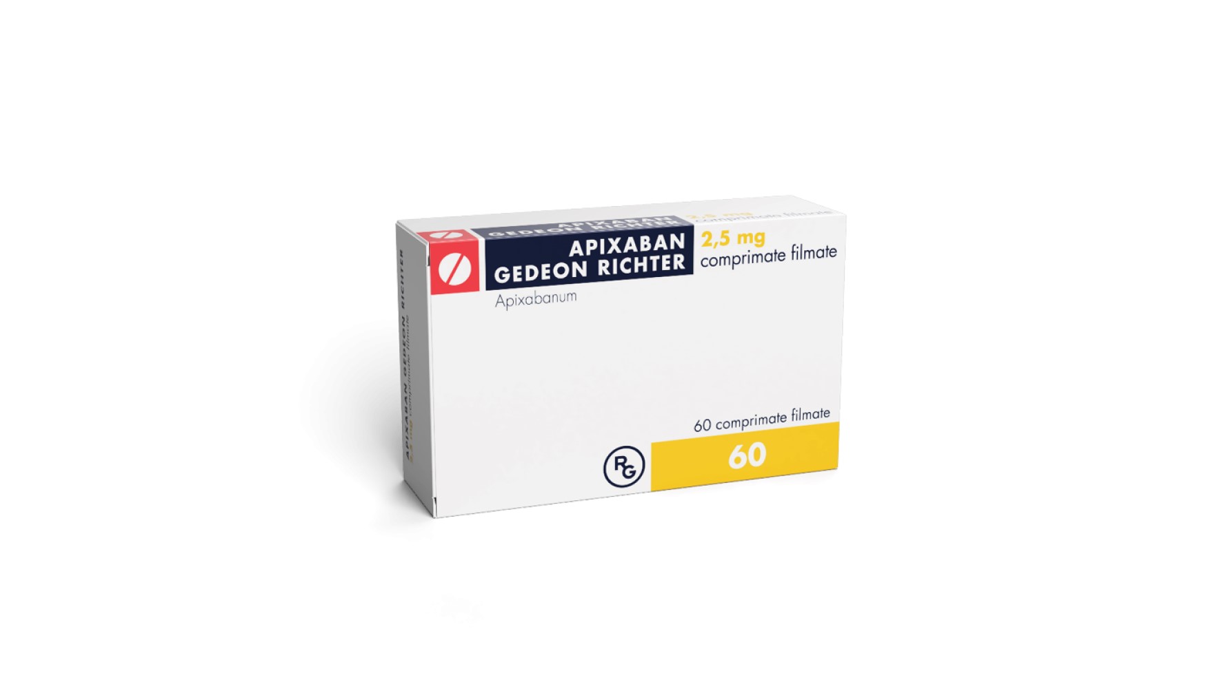Apixaban comp.film. 2,5mg N60 Gedeon Richter