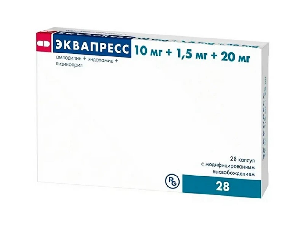 Ekvapress® caps.cu elib.modif.20mg/10mg/1,5mg N14x2 Gedeon Richter