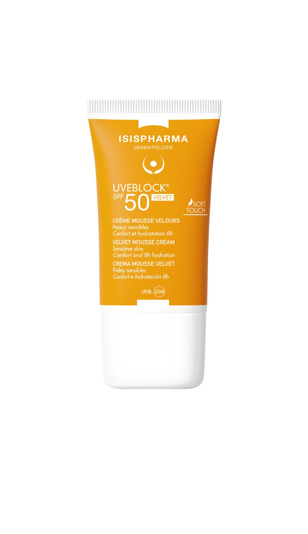 Uveblock SPF50 Velvet mousse crema 40ml Isispharma