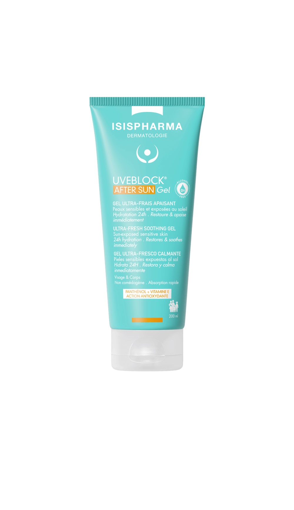 Uveblock After Sun Panthenol Vit E gel 200ml Isispharma