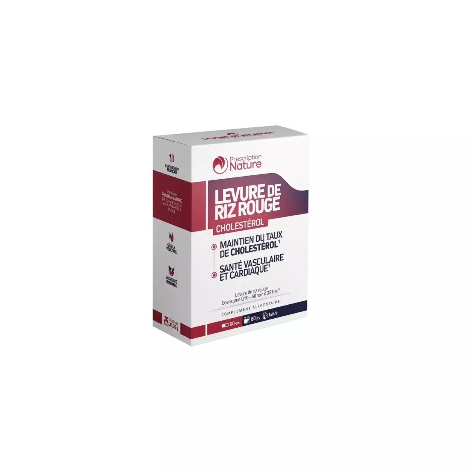 Levure de Riz Rouge Lipide și Colesterol caps. N60 (1/zi) Pharma Nature