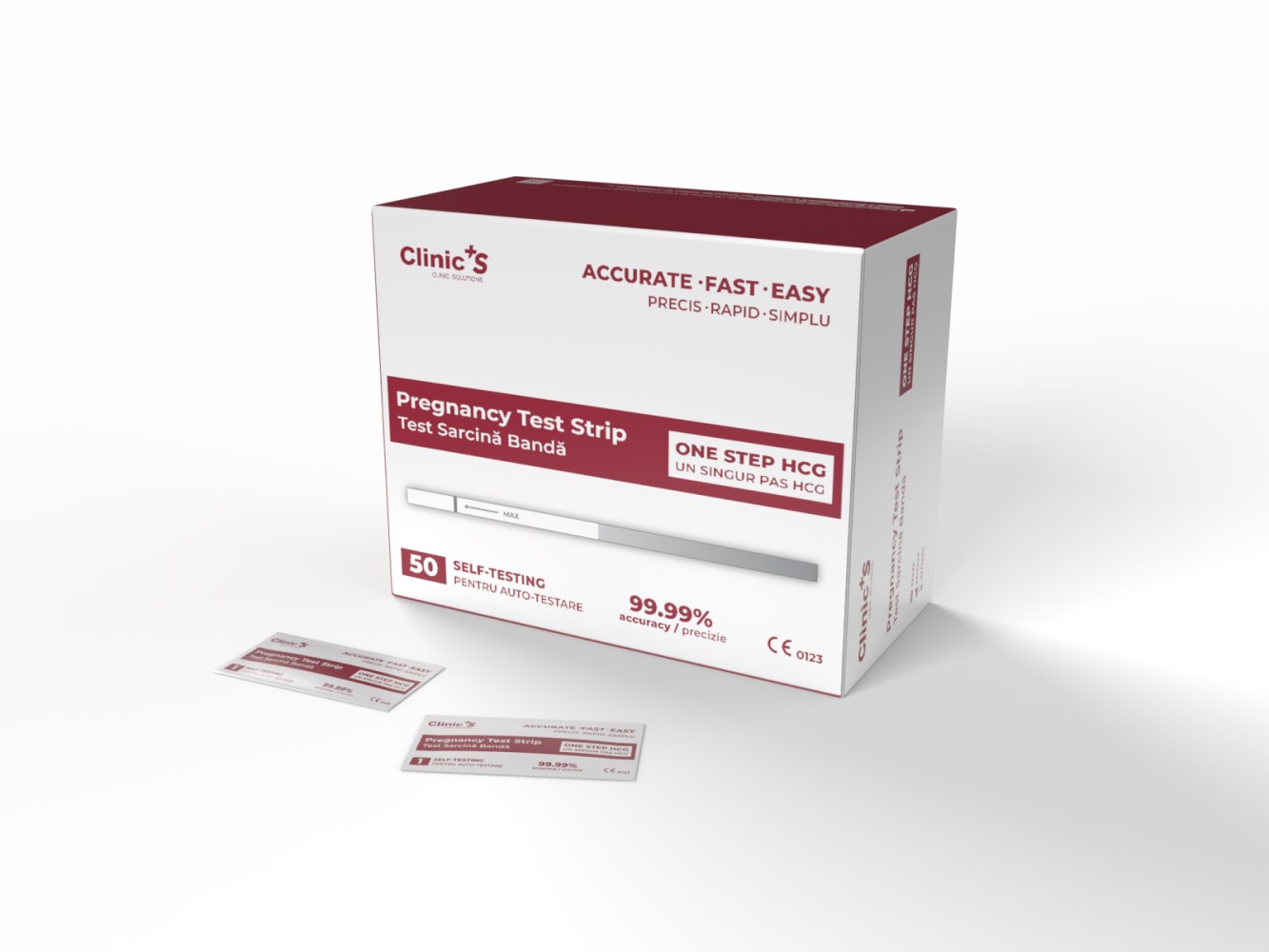 Test sarcina HCG banda precizie 99.99% N1 Clinic’S