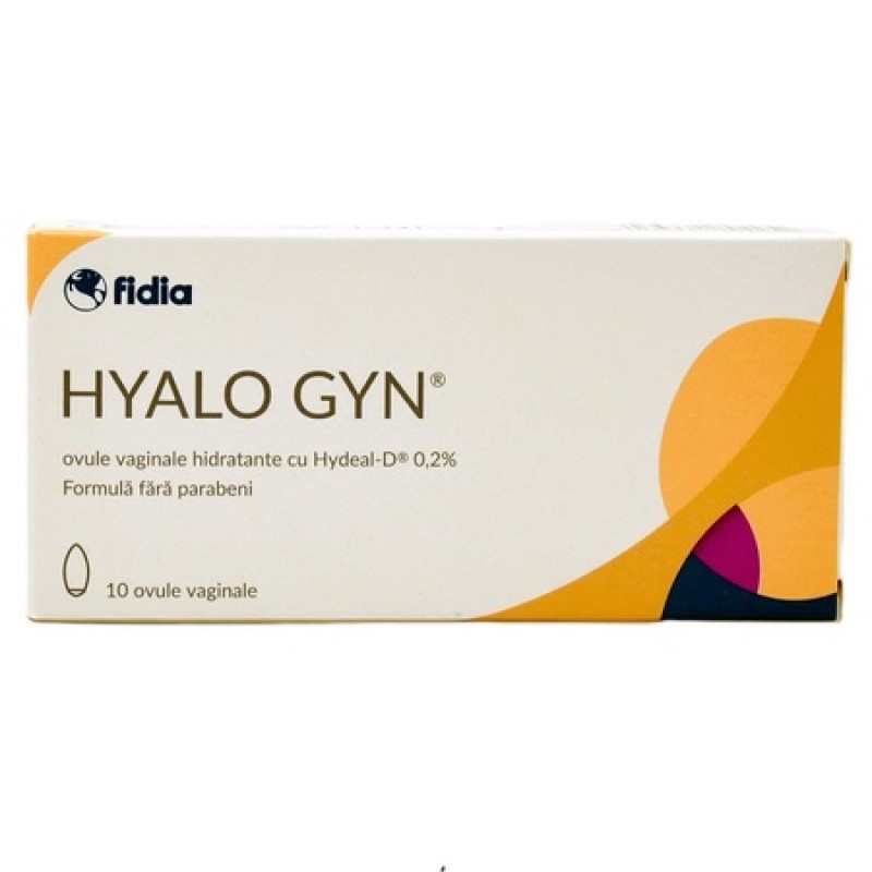 Hyalo Gyn® ovule vag.hidratante cu Hydeal-D 0,2% N10 Top-Pharma