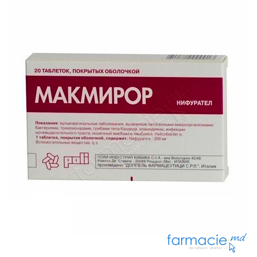 Macmiror comp.film. cu zahar 200mg N20