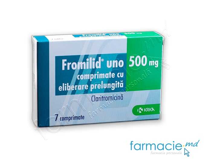 Fromilid® uno comp.cu elib.prelung.500mg N7 KRKA