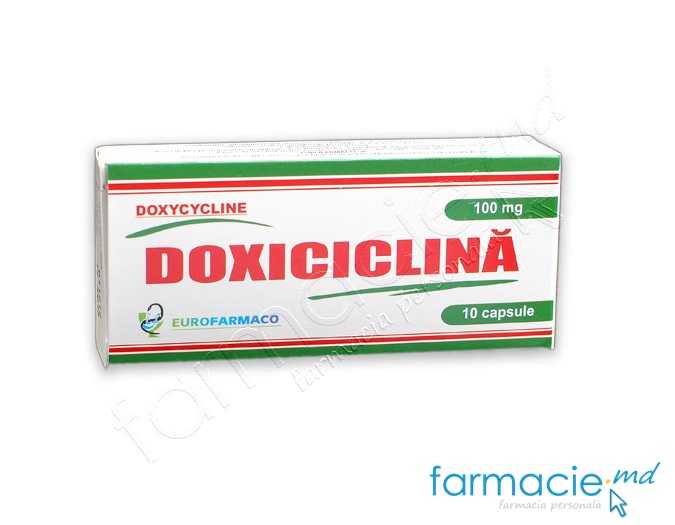 Doxiciclina caps.100mg N10 Eurofarmaco