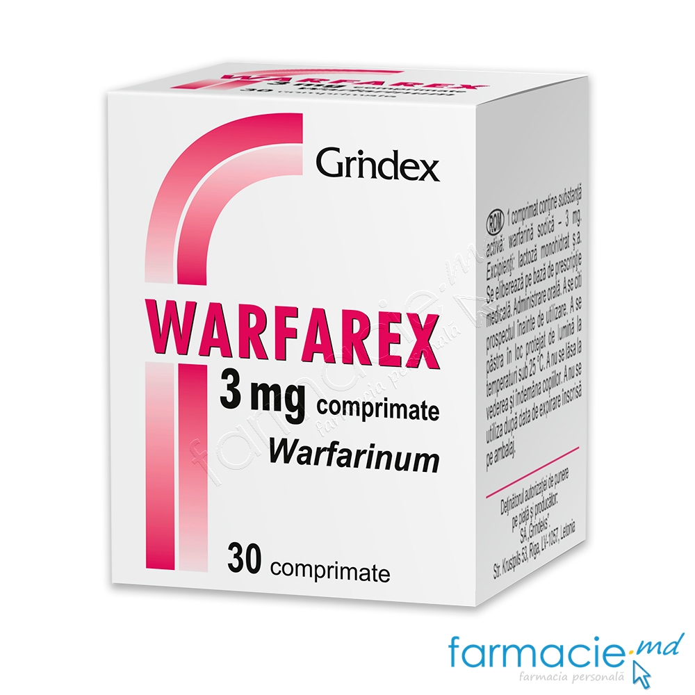 Warfarex® comp.3mg N30 (anticoagulant)# Grindeks