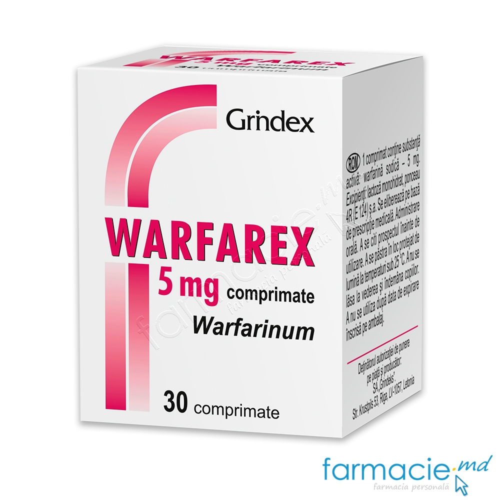 Warfarex® comp.5mg N30 (anticoagulant)# Grindeks