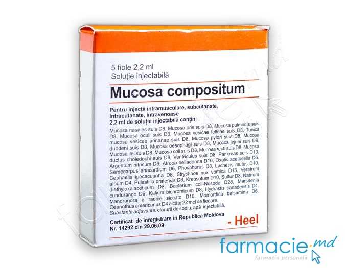 Mucosa compositum sol.inj.2,2ml N5 Heel